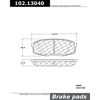 Centric Parts CTEK Brake Pads, 102.13040 102.13040